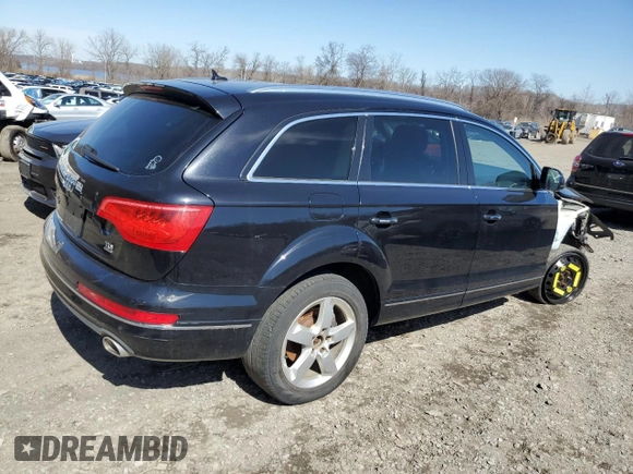 2013 Audi Q7 3.0L TDI Premium Plus with VIN WA1LMAFE0DD009655, listed as a Copart auction lot 49687045 with 0 mi miles and Salvage Title. Bid and sale history available at carsss.com. Image 3.