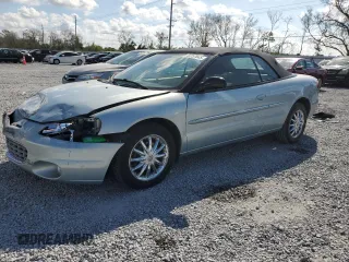2002 Chrysler Sebring Limited with VIN 1C3EL65R62N187018, listed as a Copart auction lot 44757645 with 56,044 mi miles and Non repairable. Bid and sale history available at DreamBid. Image 1.