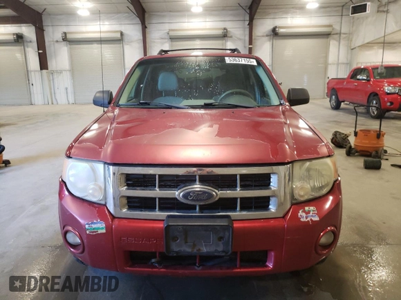 2008 Ford Escape XLT with VIN 1FMCU931X8KE01223, listed as a Copart auction lot 53637155 with 213,295 mi miles and Clean Title. Bid and sale history available at carsss.com. Image 5.
