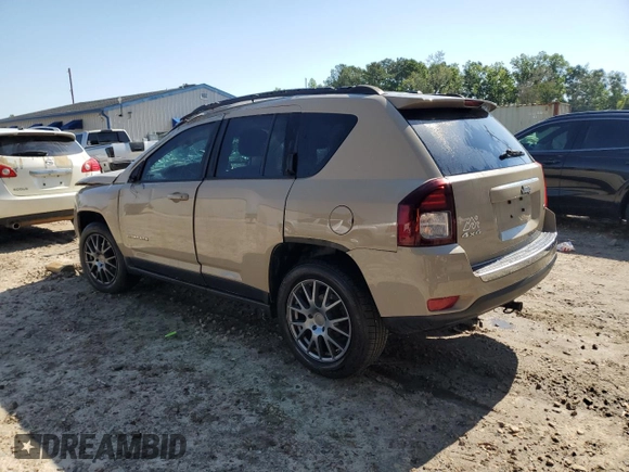 2017 Jeep Compass Latitude with VIN 1C4NJDEB9HD127855, listed as a Copart auction lot 56699735 with 119,046 mi miles and Salvage title. Bid and sale history available at DreamBid. Image 2.