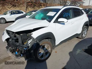 2023 Hyundai Kona SEL with VIN KM8K6CAB6PU955473, listed as a IAAI auction lot 40722504 with 25,675 mi miles. Bid and sale history available at carsss.com. Image 18.