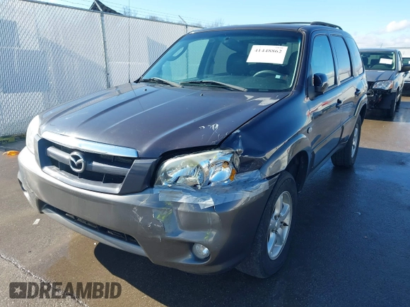 2006 Mazda Tribute LX with VIN 4F2YZ94166KM15756, listed as a IAAI auction lot 41448862 with 101,862 mi miles and . Bid and sale history available at DreamBid. Image 6.
