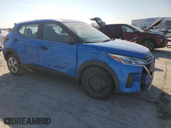 2021 Nissan Kicks S with VIN 3N1CP5BV1ML565674, listed as a Copart auction lot 46904575 with 69,951 mi miles and Salvage Title. Bid and sale history available at carsss.com. Image 4.