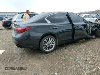 2020 Infiniti Q50 Pure with VIN JN1EV7ARXLM250598, listed as a Copart auction lot 50798135 with 76,069 mi miles and Salvage title. Bid and sale history available at DreamBid. Image 13.