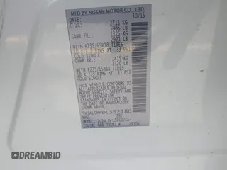 2015 Infiniti QX60 с VIN 5N1AL0MM8FC552180, выставлен на аукционе IAAI как лот 42293095 с пробегом 141 403 миль миль и . История ставок и продаж доступна на DreamBid. Изображение 9.