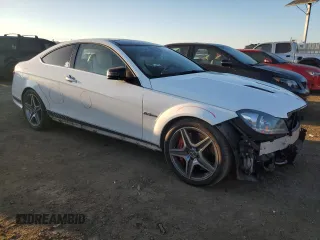2015 Mercedes-Benz C-Class C 63 AMG with VIN WDDGJ7HB2FG367790, listed as a Copart auction lot 42777815 with 89,816 mi miles and Salvage Title. Bid and sale history available at carsss.com. Image 4.