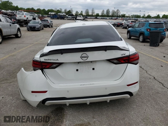 2024 Nissan Sentra SV z VIN 3N1AB8CV6RY311278, wystawiony jako Copart lot #55789685 z przebiegiem 13 029 mil mil oraz Szkoda całkowita • Salvage title. Historia ofert i sprzedaży dostępna na DreamBid. Obrazek 6.