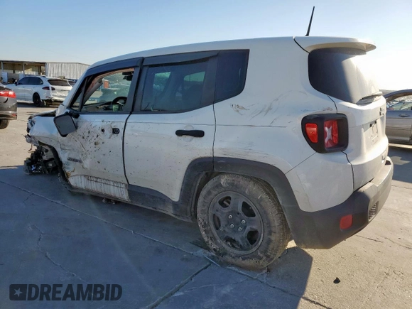 2018 Jeep Renegade Sport with VIN ZACCJAAB6JPG93183, listed as a Copart auction lot 49879165 with 161,848 mi miles and Salvage Title. Bid and sale history available at DreamBid. Image 2.