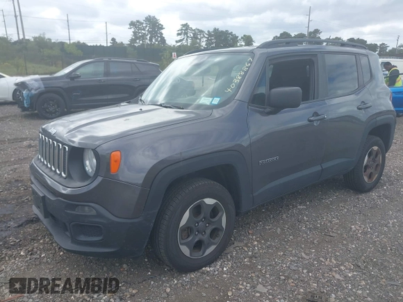 2016 Jeep Renegade Sport with VIN ZACCJBAT9GPE18687, listed as a IAAI auction lot 40388867 with 94,977 mi miles and . Bid and sale history available at DreamBid. Image 17.