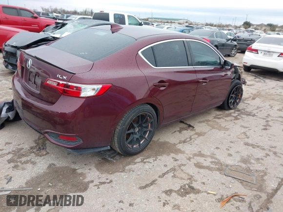 2016 Acura ILX w/Premium Pkg with VIN 19UDE2F71GA002624, listed as a IAAI auction lot 41597667 with 158,916 mi miles. Bid and sale history available at carsss.com. Image 4.
