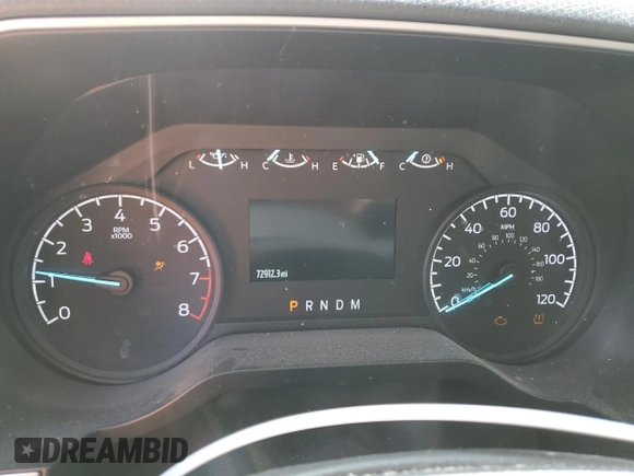 2022 Ford F-150 XL with VIN 1FTFW1E52NFC13829, listed as a Copart auction lot 61935915 with 72,912 mi miles and Salvage title. Bid and sale history available at DreamBid. Image 9.