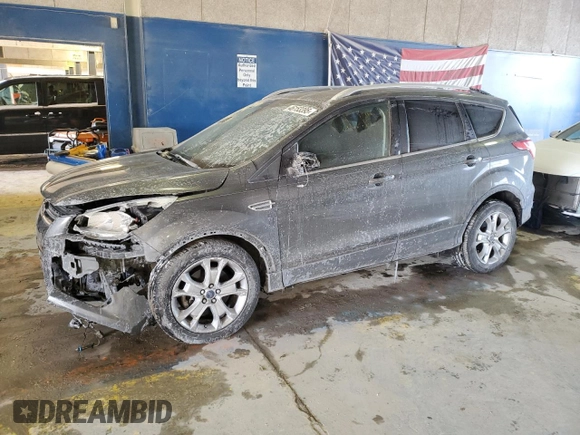 2015 Ford Escape Titanium with VIN 1FMCU0J9XFUA58239, listed as a Copart auction lot 46153395 with 114,240 mi miles and Salvage Title. Bid and sale history available at carsss.com. Image 1.