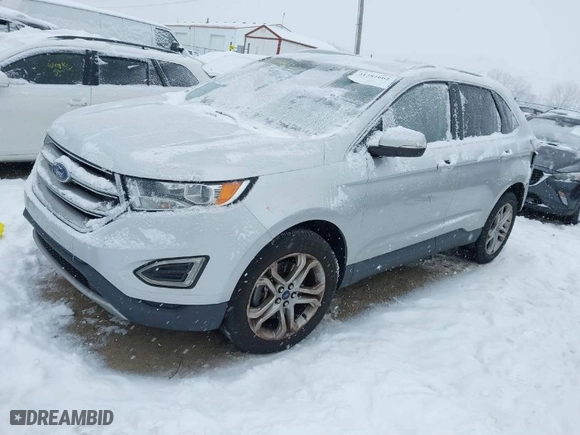 2016 Ford Edge Titanium with VIN 2FMPK4K85GBB74069, listed as a IAAI auction lot 41282662 with 85,650 mi miles. Bid and sale history available at carsss.com. Image 2.