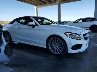 2018 Mercedes-Benz C 300 with VIN WDDWK4JB6JF710763, listed as a Copart auction lot 46602625 with 56,031 mi miles and Salvage Title. Bid and sale history available at DreamBid. Image 4.