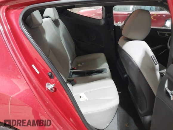 2013 Hyundai Veloster w/Gray Int with VIN KMHTC6AD2DU136990, listed as a IAAI auction lot 41363689 with 74,594 mi miles. Bid and sale history available at carsss.com. Image 8.