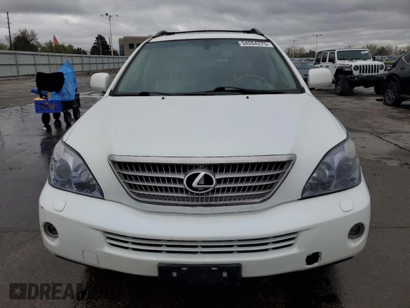 2008 Lexus RX 400h with VIN JTJHW31U382857124, listed as a Copart auction lot 54264275 with 241,588 mi miles and Salvage Title. Bid and sale history available at DreamBid. Image 5.