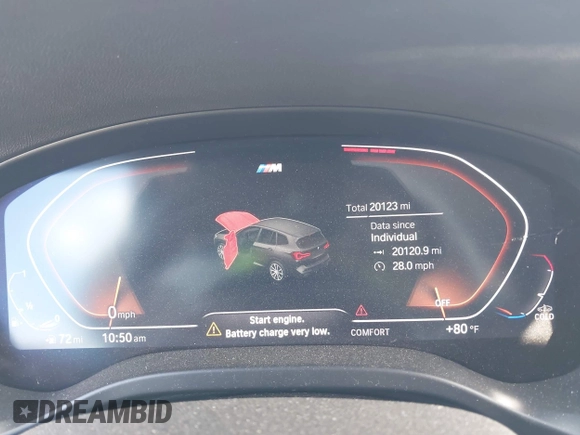 2023 BMW X3 sDrive30i z VIN 5UX43DP00P9T10787, wystawiony jako IAAI lot #41457131 z przebiegiem 20 123 mil mil oraz . Historia ofert i sprzedaży dostępna na DreamBid. Obrazek 7.