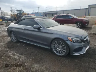 2018 Mercedes-Benz C 300 with VIN WDDWK4JB1JF598633, listed as a Copart auction lot 45662855 with 26,589 mi miles and Salvage title. Bid and sale history available at DreamBid. Image 4.