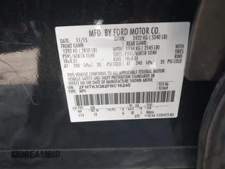 2015 Ford Edge SE with VIN 2FMTK3G82FBC16245, listed as a IAAI auction lot 42377722 with 173,452 mi miles and . Bid and sale history available at DreamBid. Image 9.