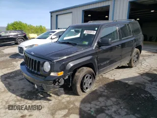 2017 Jeep Patriot 75th Anniversary with VIN 1C4NJRBB4HD127005, listed as a Copart auction lot 54665515 with 193,589 mi miles and Salvage Title. Bid and sale history available at carsss.com. Image 1.