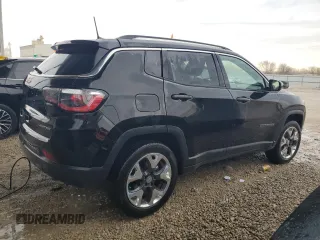 2018 Jeep Compass Limited with VIN 3C4NJDCB4JT340733, listed as a Copart auction lot 50161175 with 84,826 mi miles and Clean Title. Bid and sale history available at DreamBid. Image 3.