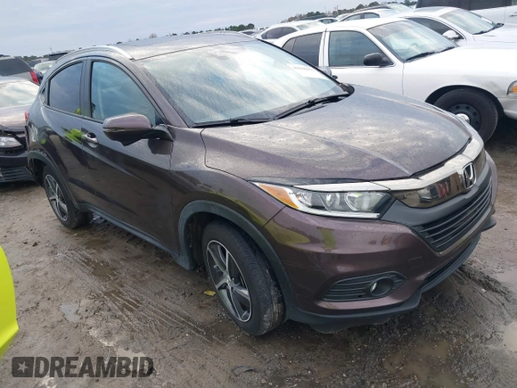 2022 Honda HR-V EX with VIN 3CZRU6H53NM716534, listed as a IAAI auction lot 41046653 with 21,533 mi miles. Bid and sale history available at carsss.com. Image 1.