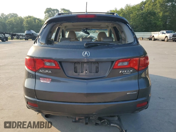 2009 Acura RDX Technology with VIN 5J8TB18589A002925, listed as a Copart auction lot 62224635 with Not provided miles and Salvage title. Bid and sale history available at DreamBid. Image 6.