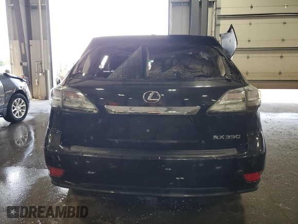 2012 Lexus RX 350 with VIN 2T2BK1BA5CC127329, listed as a Copart auction lot 63064804 with 0 mi miles and Non Repairable. Bid and sale history available at carsss.com. Image 6.