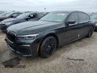 2022 BMW 7 Series 750i xDrive with VIN WBA7U2C07NCK00757, listed as a Copart auction lot 75087014 with 47,223 mi miles and Non repairable. Bid and sale history available at DreamBid. Image 1.