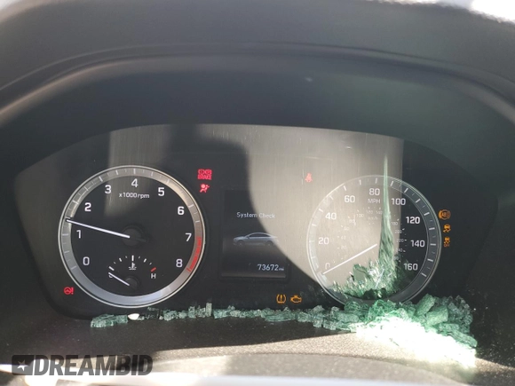 2019 Hyundai Sonata SE with VIN 5NPE24AF3KH789096, listed as a Copart auction lot 52119205 with 73,672 mi miles and Salvage Title. Bid and sale history available at carsss.com. Image 9.