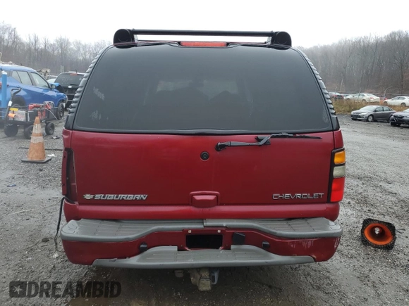2005 Chevrolet Suburban LS with VIN 3GNFK16Z15G262541, listed as a Copart auction lot 82998944 with 0 mi miles and Salvage Title. Bid and sale history available at carsss.com. Image 6.