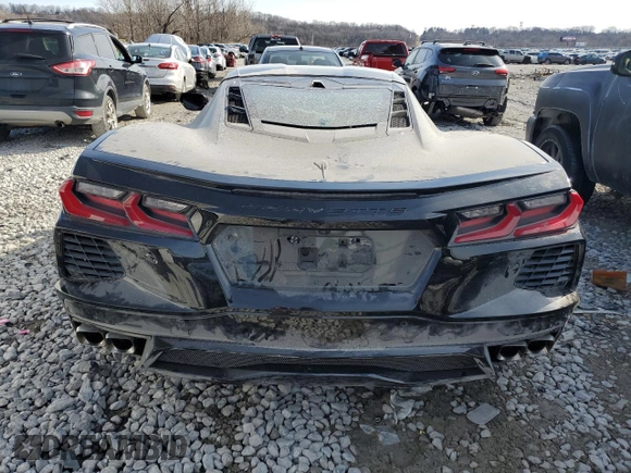 2022 Chevrolet Corvette 2LT with VIN 1G1YB2D45N5120398, listed as a Copart auction lot 43359035 with 0 mi miles and Salvage Title. Bid and sale history available at carsss.com. Image 6.