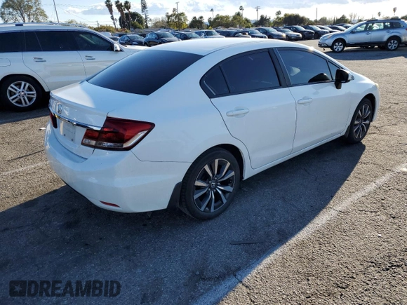 2014 Honda Civic Sedan LX with VIN 19XFB2F56EE263997, listed as a Copart auction lot 48291445 with 123,210 mi miles and Salvage Title. Bid and sale history available at carsss.com. Image 3.