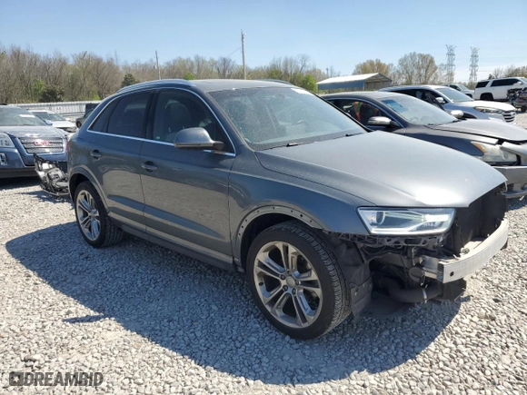 2017 Audi Q3 Premium Plus with VIN WA1JCCFS5HR003032, listed as a Copart auction lot 50630235 with 71,983 mi miles and Salvage Title. Bid and sale history available at carsss.com. Image 4.