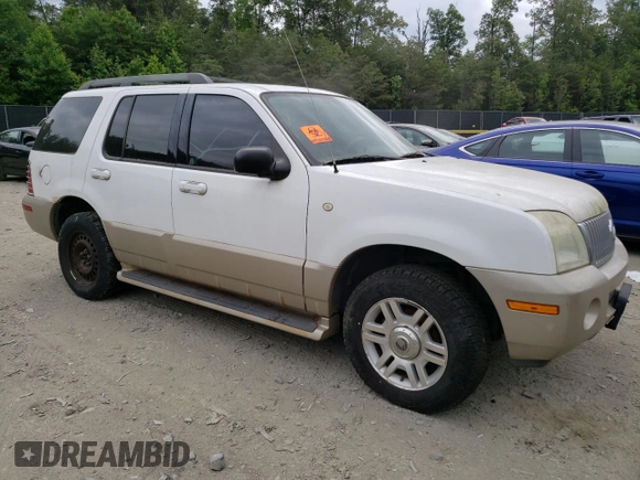 2005 Mercury Mountaineer Convenience with VIN 4M2ZU86W45UJ03003, listed as a Copart auction lot 56634824 with Not provided miles and Clean title. Bid and sale history available at DreamBid. Image 4.