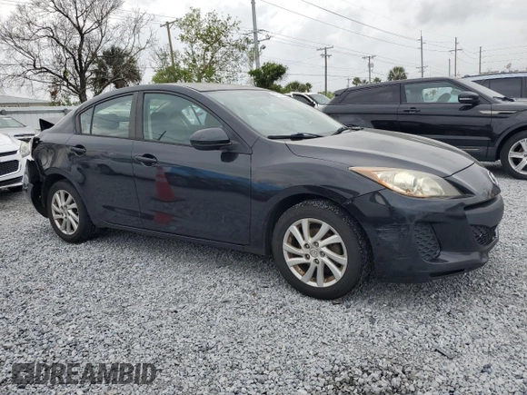2012 Mazda 3 i Touring with VIN JM1BL1V70C1657147, listed as a Copart auction lot 47831365 with 174,651 mi miles and Salvage Title. Bid and sale history available at DreamBid. Image 4.