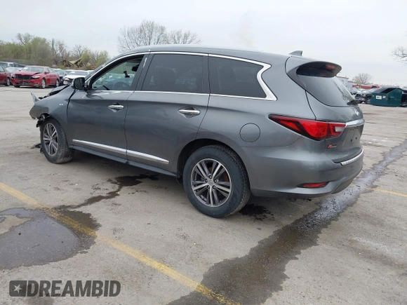 2019 Infiniti QX60 Pure z VIN 5N1DL0MN0KC516547, wystawiony jako IAAI lot #41947705 z przebiegiem 83 454 mil mil oraz . Historia ofert i sprzedaży dostępna na DreamBid. Obrazek 3.