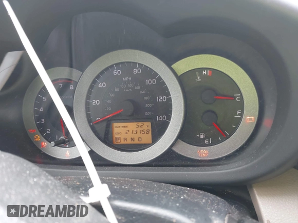 2008 Toyota RAV4 with VIN JTMBD33V186064692, listed as a IAAI auction lot 41817991 with 213,158 mi miles. Bid and sale history available at carsss.com. Image 7.