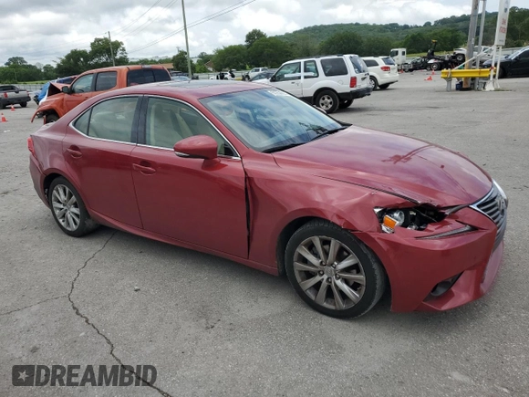 2015 Lexus IS 250 with VIN JTHBF1D25F5055742, listed as a Copart auction lot 61254235 with 102,971 mi miles and Salvage title. Bid and sale history available at DreamBid. Image 4.