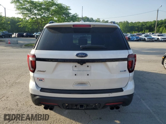 2018 Ford Explorer Sport with VIN 1FM5K8GT4JGB13453, listed as a Copart auction lot 56945725 with 108,371 mi miles and Salvage title. Bid and sale history available at DreamBid. Image 6.