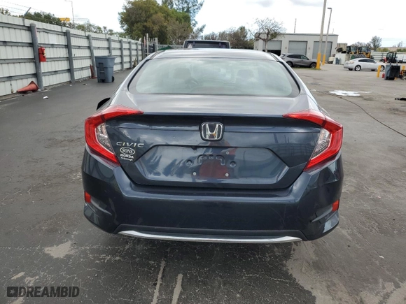 2021 Honda Civic Sedan LX with VIN 2HGFC2F69MH502002, listed as a Copart auction lot 52882605 with 0 mi miles and Salvage Title. Bid and sale history available at carsss.com. Image 6.