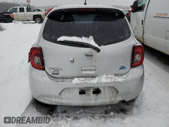 2015 Nissan Micra S z VIN 3N1CK3CPXFL205695, wystawiony jako Copart lot #45932665 z przebiegiem 67 481 mil mil oraz Szkody całkowita. Historia ofert i sprzedaży dostępna na DreamBid. Obrazek 6.