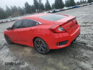 2020 Honda Civic Sedan Sport with VIN 2HGFC2F81LH524883, listed as a Copart auction lot 50175745 with 54,751 mi miles and Salvage Title. Bid and sale history available at carsss.com. Image 2.