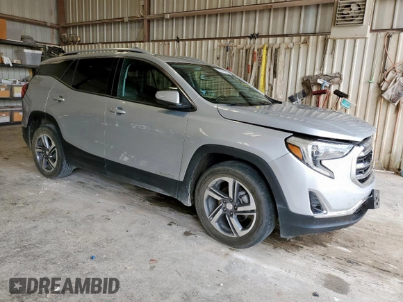 2020 GMC Terrain SLT z VIN 3GKALPEV8LL143945, wystawiony jako Copart lot #63500555 z przebiegiem 121 890 mil mil oraz Szkoda całkowita • Salvage title. Historia ofert i sprzedaży dostępna na DreamBid. Obrazek 4.