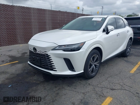 2024 Lexus RX 350 z VIN 2T2BAMBA5RC043718, wystawiony jako IAAI lot #42162415 z przebiegiem 5577 mil mil oraz . Historia ofert i sprzedaży dostępna na DreamBid. Obrazek 2.