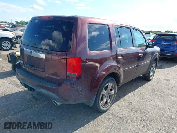 2013 Honda Pilot EX-L with VIN 5FNYF3H58DB032933, listed as a IAAI auction lot 42213061 with 166,496 mi miles and . Bid and sale history available at DreamBid. Image 4.