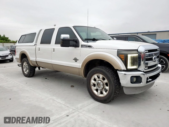 2011 Ford F-250 XL with VIN 1FT7W2BT3BEC24594, listed as a Copart auction lot 59517695 with 289,337 mi miles and Salvage title. Bid and sale history available at DreamBid. Image 4.