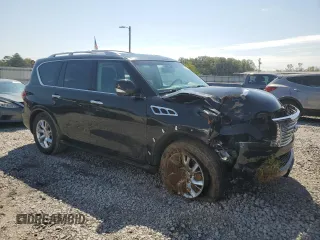 2012 Infiniti QX56 8-passenger with VIN JN8AZ2ND2C9716291, listed as a Copart auction lot 71990704 with 79,241 mi miles and Salvage Title. Bid and sale history available at carsss.com. Image 4.