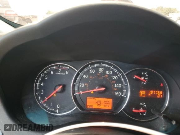 2012 Nissan Maxima S with VIN 1N4AA5AP2CC828778, listed as a Copart auction lot 62322405 with 187,768 mi miles and Clean title. Bid and sale history available at DreamBid. Image 9.