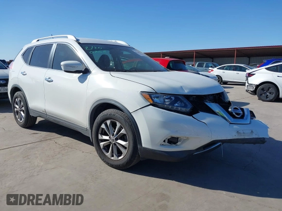 2015 Nissan Rogue S with VIN KNMAT2MT4FP568859, listed as a IAAI auction lot 41718743 with 122,607 mi miles and . Bid and sale history available at DreamBid. Image 1.